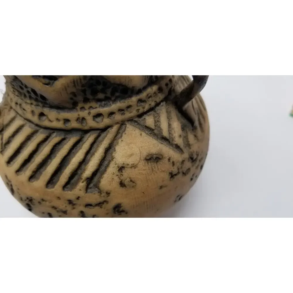 VTG MCM Jasba West Germany Antik Series Art Pottery Vase Zig Zag 151/21